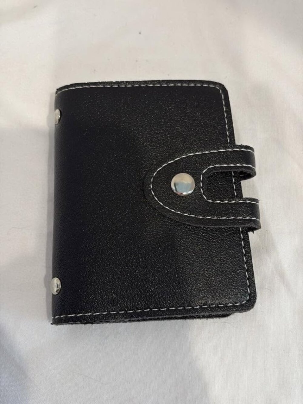 New Unbranded Black Photo/Credit Card Holder Wallet 4"x3 1/2"